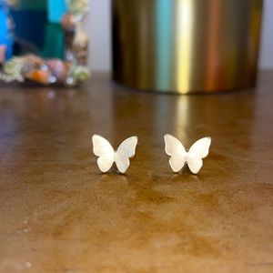 gold butterfly earrings